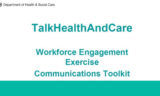 Talk Health and Care Communications toolkit