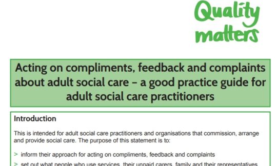 Ombudsman publishes care home complaints guidance