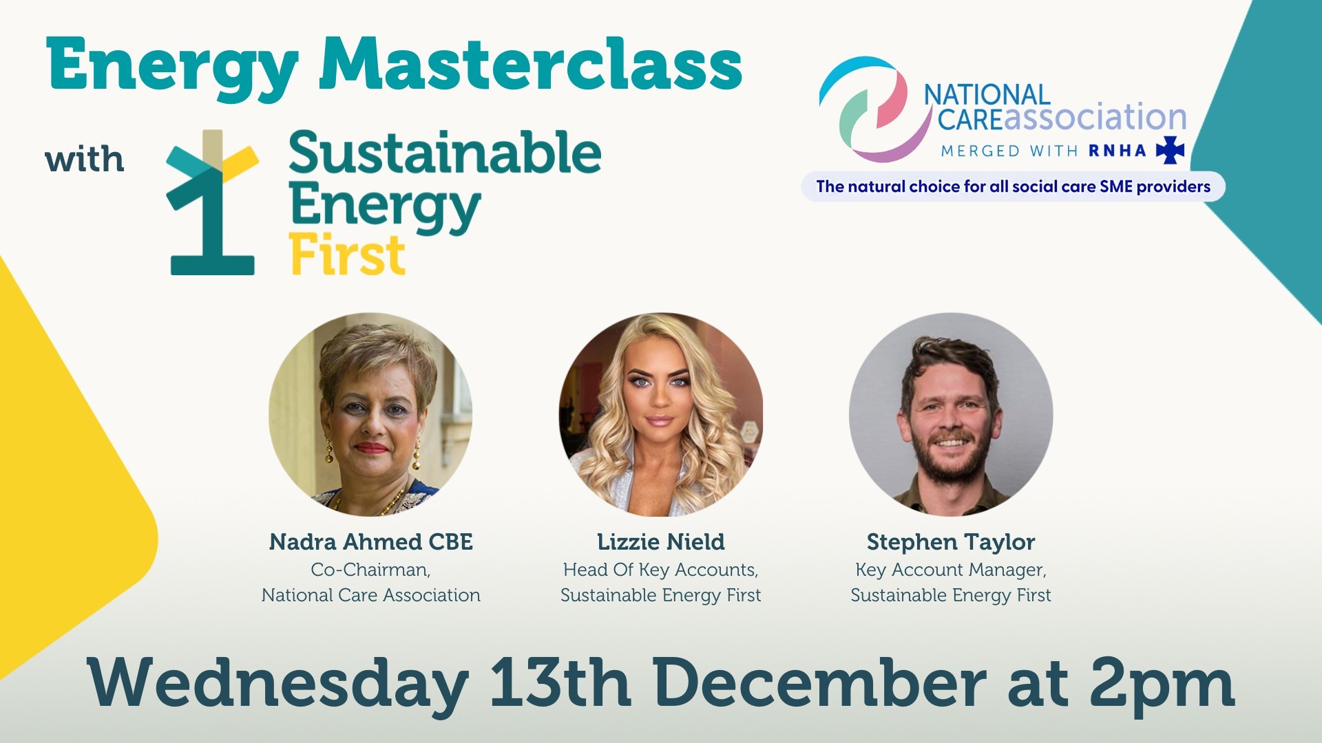 Energy Masterclass with our sponsor Sustainable Energy First