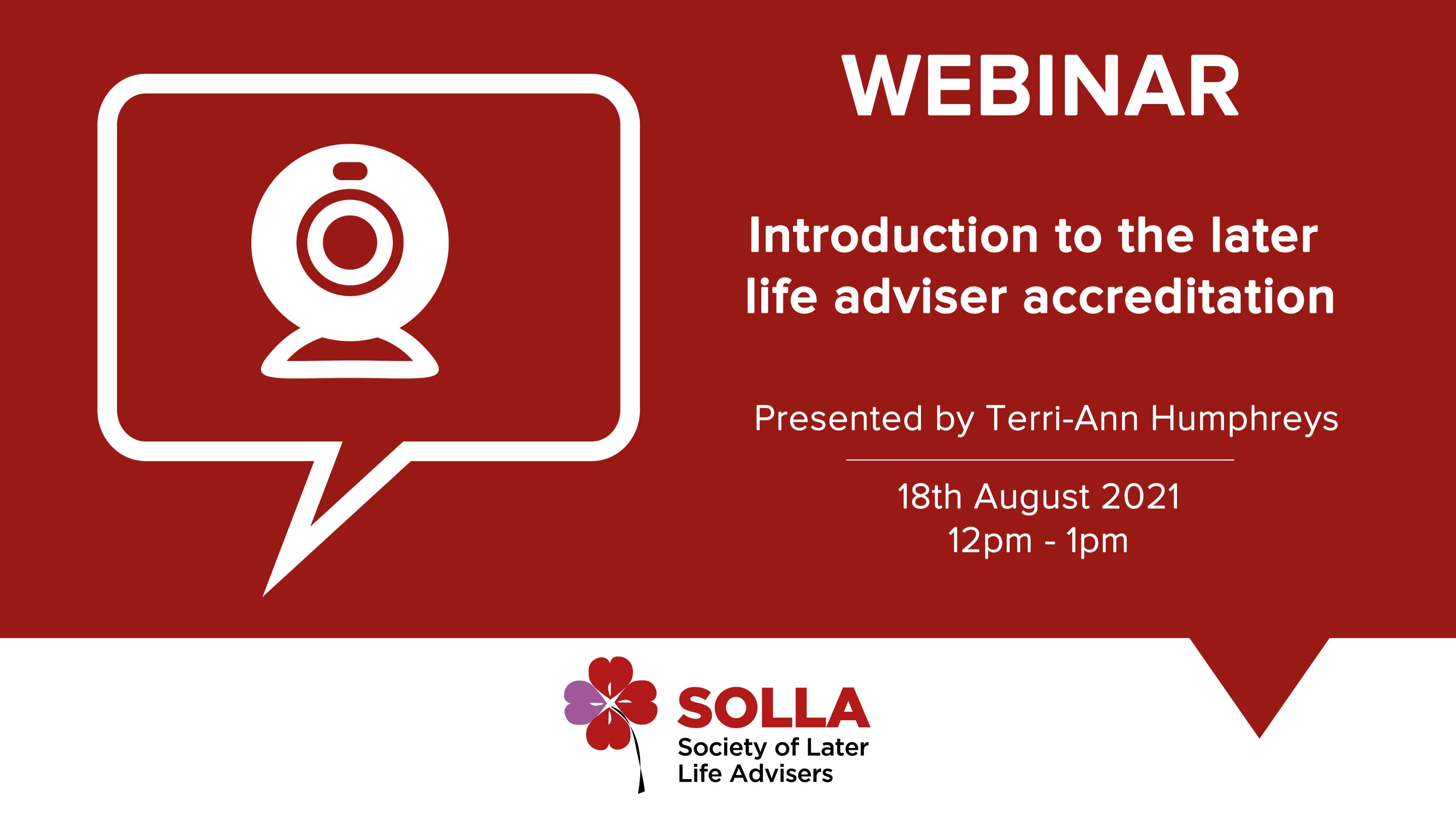 SOLLA Webinar : Are you thinking of becoming a SOLLA Accredited