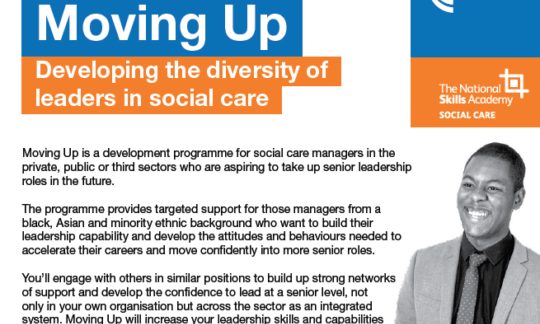 Moving Up - Developing the diversity of leaders in social care
