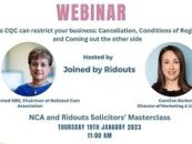 NCA and Ridouts Solicitors’ Masterclass-  FREE Webinar